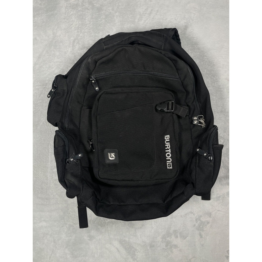 Burton Distortion Backpack Black 15" Laptop Snowboard Skate Pack Multi Pocket
